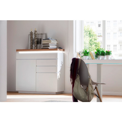 Romina komoda szafka biały lakier matowy 48996