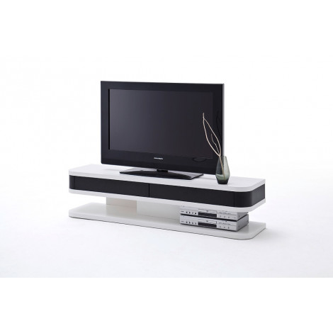 Junior Stolik RTV biało czarny 59046WS