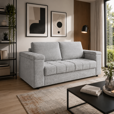 Sofa Angel 2SFBK z bokiem pojemnik
