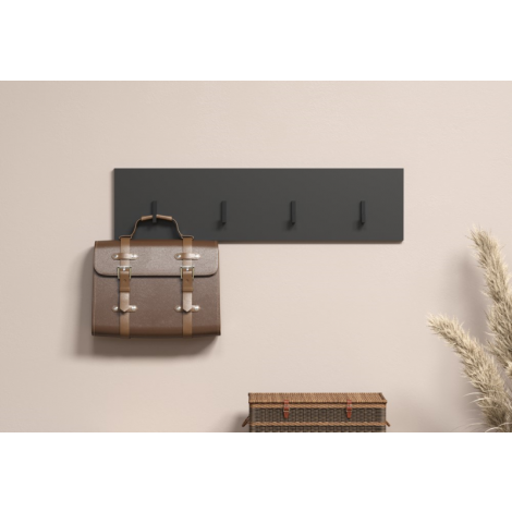 ESTEBAN wieszak 80 grafit / dąb evok