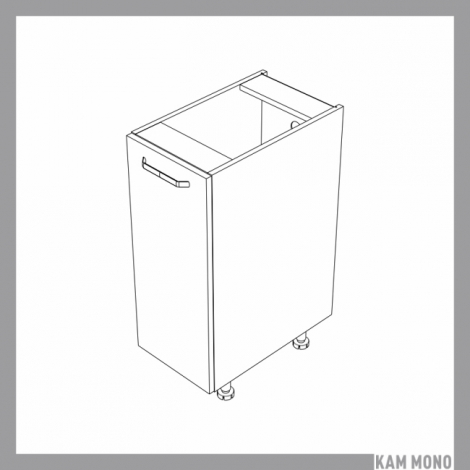 KAMMONO Fronty M4 Akryl - szafka dolna z drzwiami D30.1