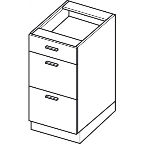 Szafka stojąca z szufladami JESSICA DS4/3