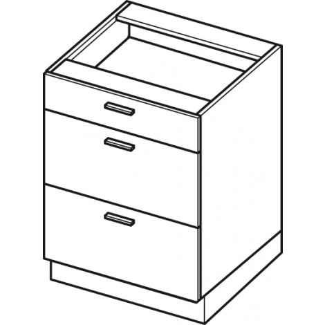 Szafka stojąca z szufladami JESSICA DSW6/3 wyspowa