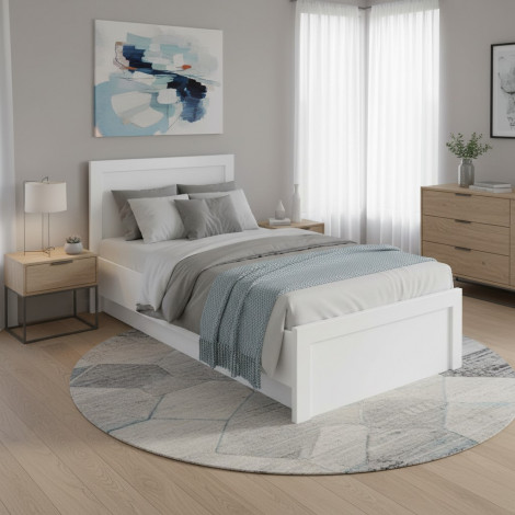 JAZZ łoże 90 z pojemnikiem biały