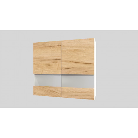 KAMSET Szafka wisząca witryna SET WW80/71 z drzwiami