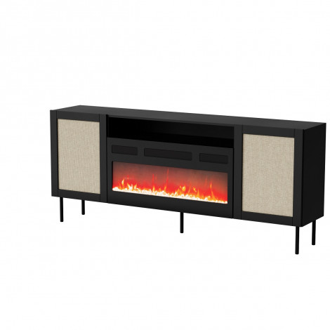 JUTA KOMODA EF Z KOMINKIEM CZARNA 