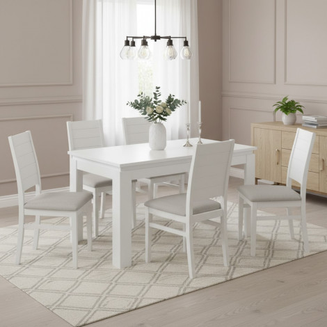 LINGO stół rozkładany 135/184 biały