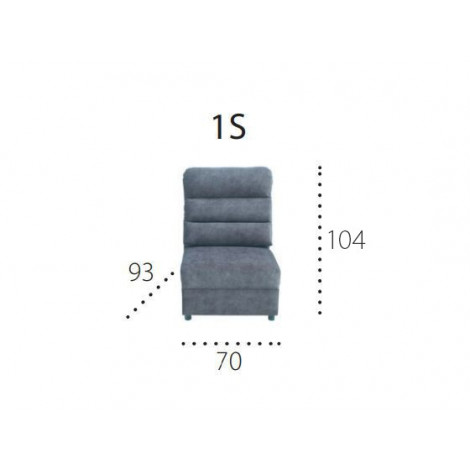 METRO 1S Moduł 1 osobowy siedzisko 