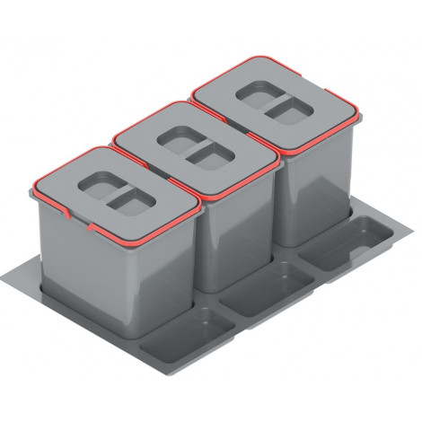 KOSZ POTRÓJNY do szafek DZS8 firmy LAYMAN