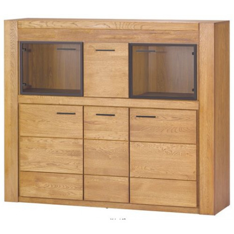  Velvet 48 dąb natura bufet z barkiem 5d