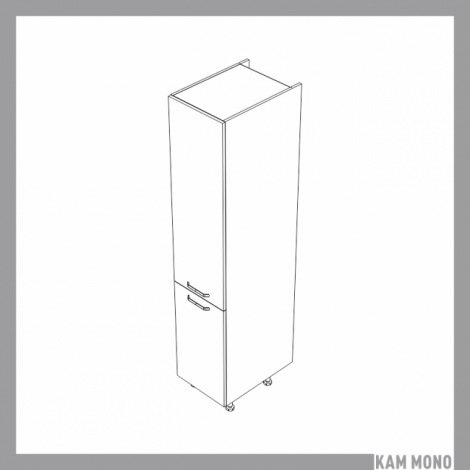 KAMMONO Fronty M4 Akryl - szafka stojąca słupek gospodarczy z drzwiami SD40D2/71