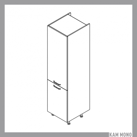 KAMMONO Fronty M4 Akryl - szafka stojąca słupek gospodarczy z drzwiami SD50D2 