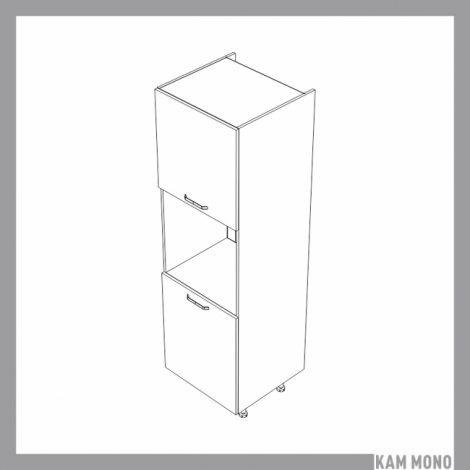 KAMMONO Fronty M4 Akryl - szafka stojąca z drzwiczkami słupek pod piekarnik SDP60 