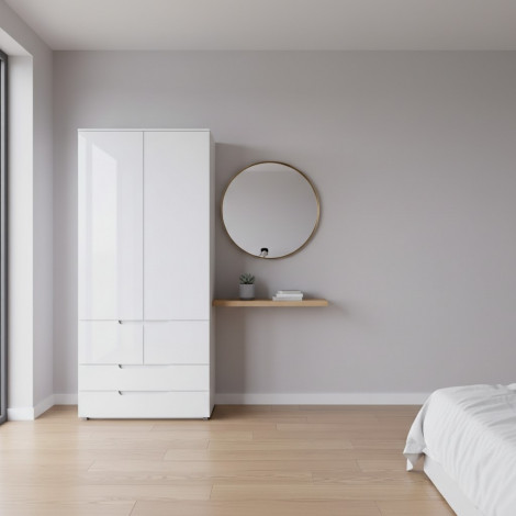 SELENE 28 BIAŁĄ SZAFA UBRANIOWA	