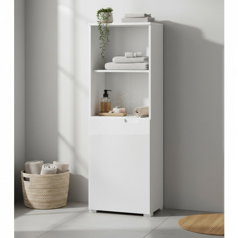 SELENE 10 BIAŁY REGAŁ NISKI POŁYSK