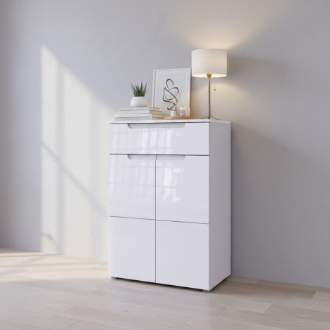 SELENE 19 BIAŁA SZAFKA WYSOKI POŁYSK