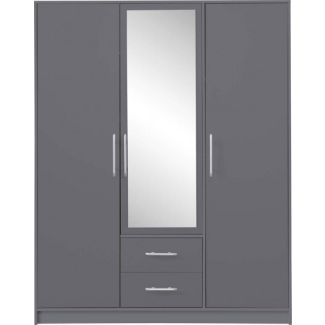 SZAFA SMART SRL2 ANTRACYT Z LUSTREM