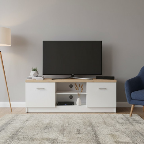 TOP MIX szafka RTV 2d biały