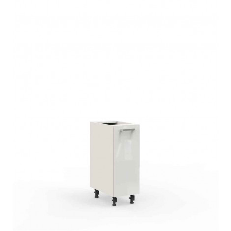 Kuchnia Vella szafka D30 CARGO stojąca z koszem Biały Połysk