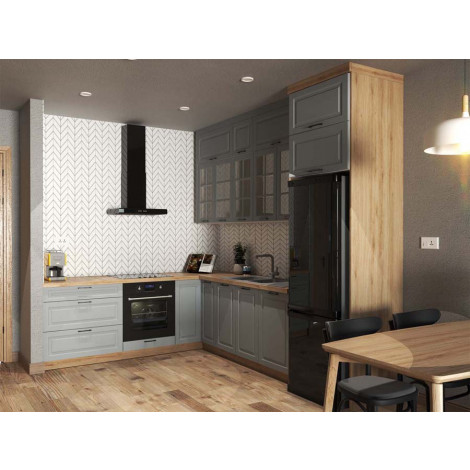 VENEZIA SZARA Zestaw narożny - kuchnia skandynawska 