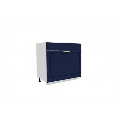 VENEZIA GRANATOWA D80ZLS/1 ZASL szafka kuchenna dolna 80 pod zlewozmywak z szufladą - kuchnia skandynawska 