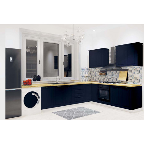 VENEZIA GRANATOWA Zestaw narożny - kuchnia skandynawska 