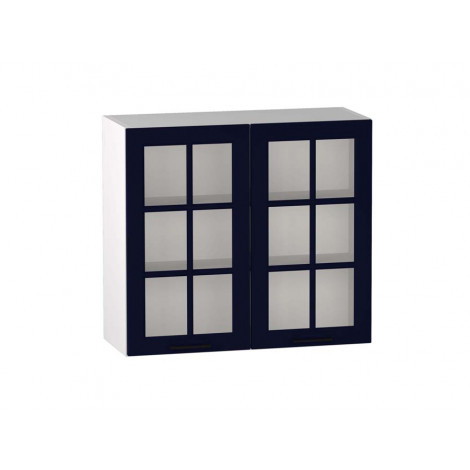 VENEZIA GRANATOWA WS80 szafka kuchenna wisząca 80 witryna - kuchnia skandynawska 