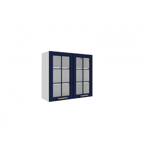 VENEZIA GRANATOWA WS80 szafka kuchenna wisząca 80 witryna - kuchnia skandynawska 