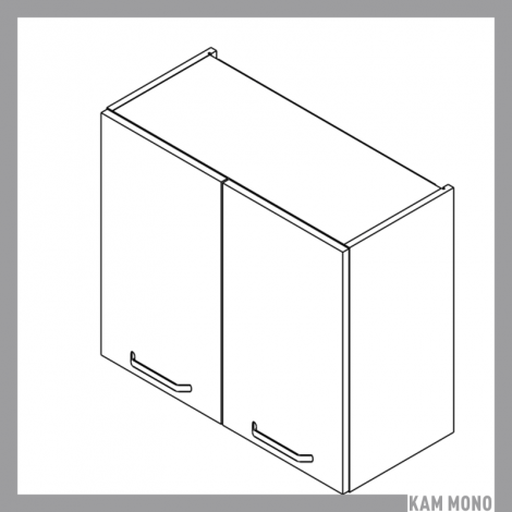 KAMMONO Fronty M4 Akryl - szafka wisząca W70/61 