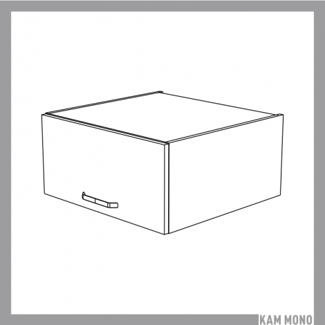 KAMMONO Fronty M4 Akryl - szafka wisząca nadstawka WO60/29N