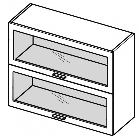 Szafka wisząca JESSICA WOW9 witrynowa