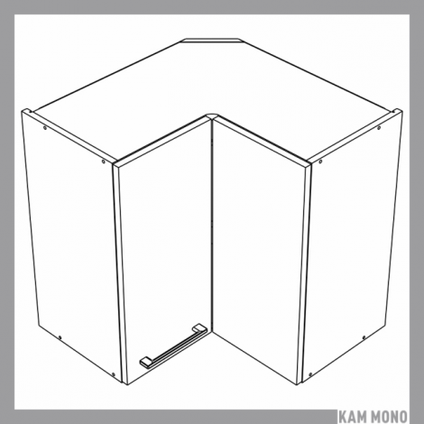 KAMMONO Fronty P4 - szafka wisząca narożna WRP65/61 