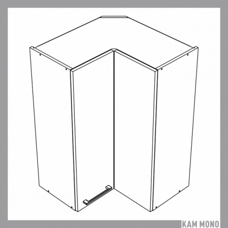 KAMMONO Fronty M4 Akryl - szafka wisząca narożna WRP60/100