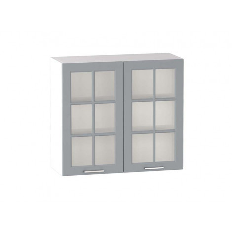 VENEZIA SZARA WS80 szafka kuchenna wisząca 80 witryna - kuchnia skandynawska 