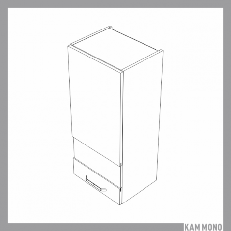 KAMMONO Fronty M4 Akryl - szafka wisząca witryna WW40.1/100