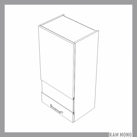 KAMMONO Fronty M4 Akryl - szafka wisząca witryna WW45.1/100