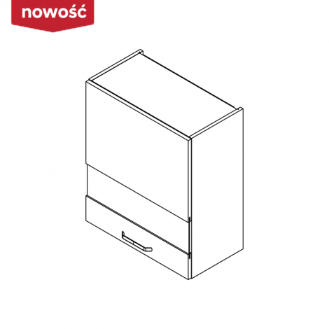 KAMMONO Fronty M4 Akryl - szafka wisząca witryna WW60.1/71 