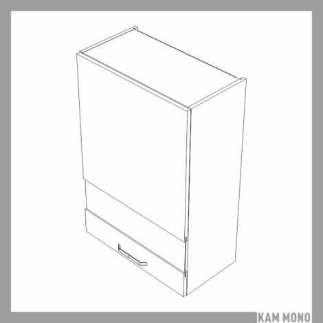 KAMMONO Fronty M4 Akryl - szafka wisząca witryna WW60.1/100