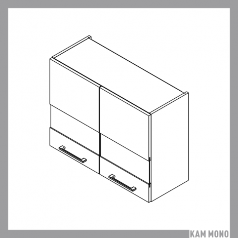 KAMMONO Fronty P4 - witryna wisząca WW80/61