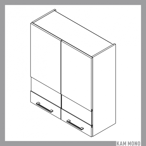 KAMMONO Fronty P4 - witryna wisząca WW80/100