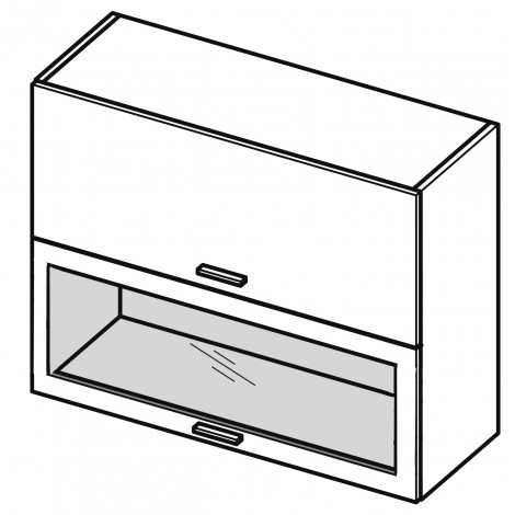 Szafka wisząca JESSICA WWPO8 witrynowa