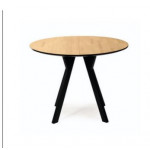 ST58M STÓŁ OKRĄGŁY ROZKŁADANY DĄB MIODOWY / CZARNY