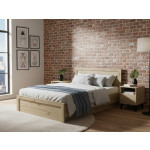 JAZZ łoże 120 z pojemnikiem dąb artisan