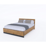 AMINO łoże 160 dąb wotan / czarny