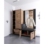 AMINO szafa 2d2s/45 dąb wotan / czarny