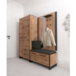 AMINO szafa 2d2s/45 dąb wotan / czarny