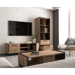 AMINO regał otwarty 2s dąb wotan / czarny