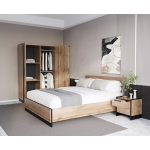 AMINO szafa 3d dąb wotan / czarny