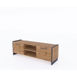 AMINO ława 1s dąb wotan / czarny