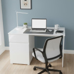 LINGO biurko 1d1s/120 biały połysk